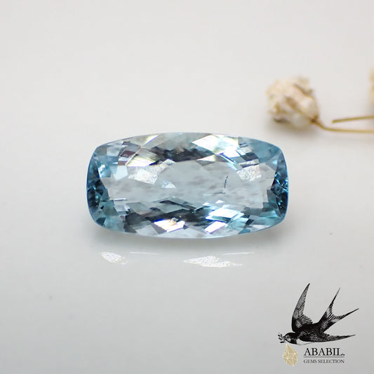 Natural high-quality moss aquamarine 1.55ct [Mozambique] ★ Rare stone ★ Highly transparent ★