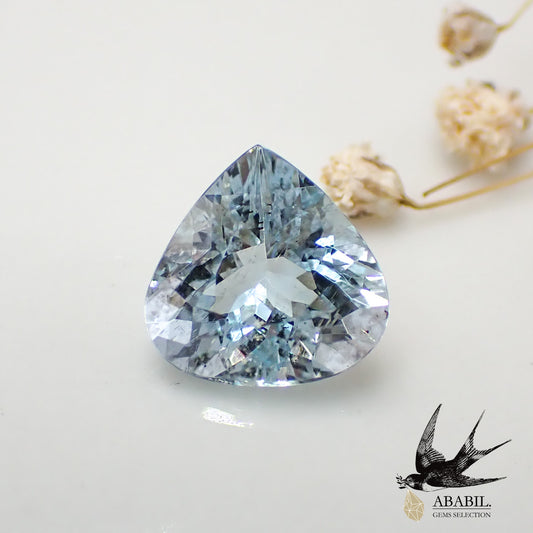 Natural high-quality moss aquamarine 1.91ct [Mozambique] ★ Rare stone ★ Highly transparent ★