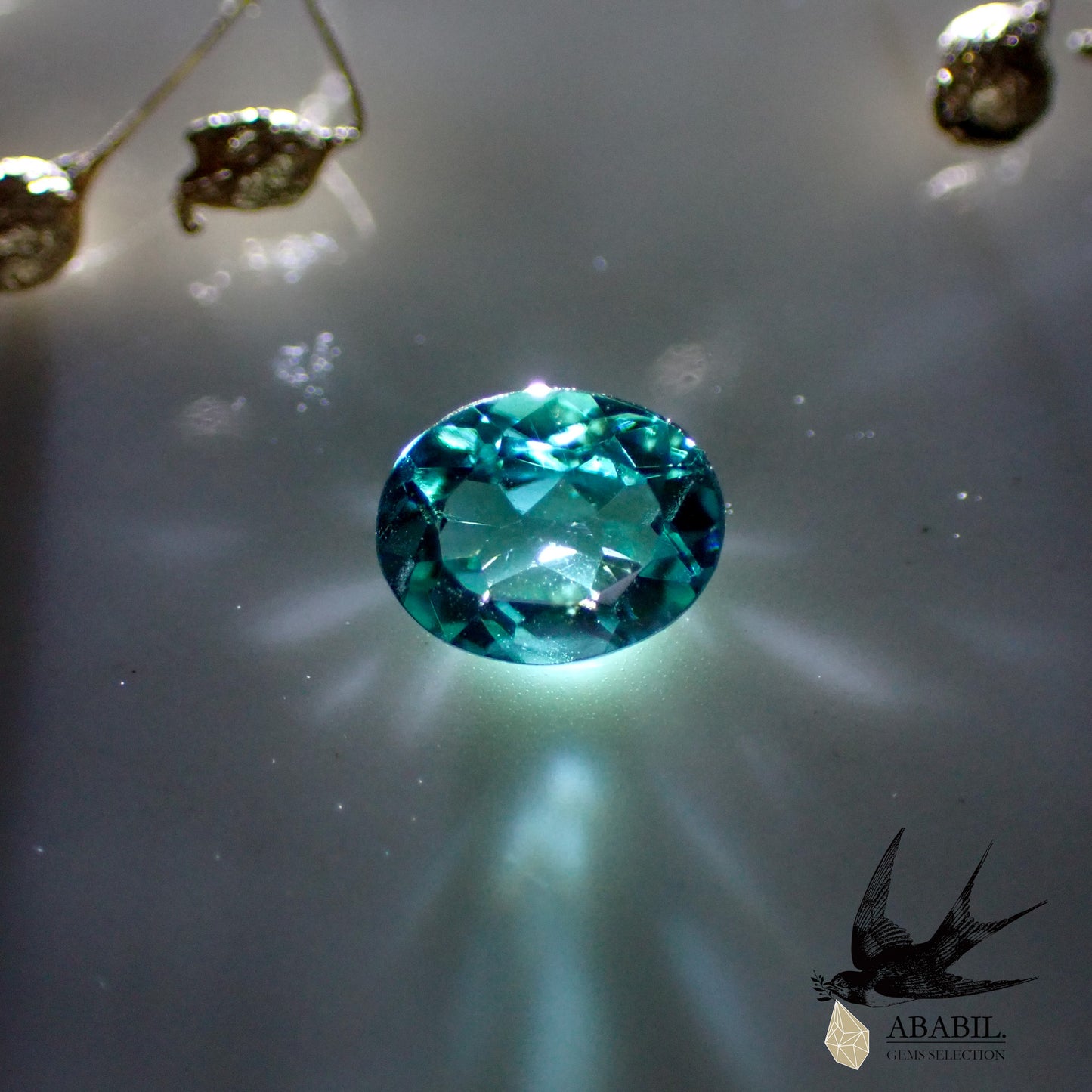 Natural apatite 1.40ct [Brazil] ★Paraiba color ★Neon blue★