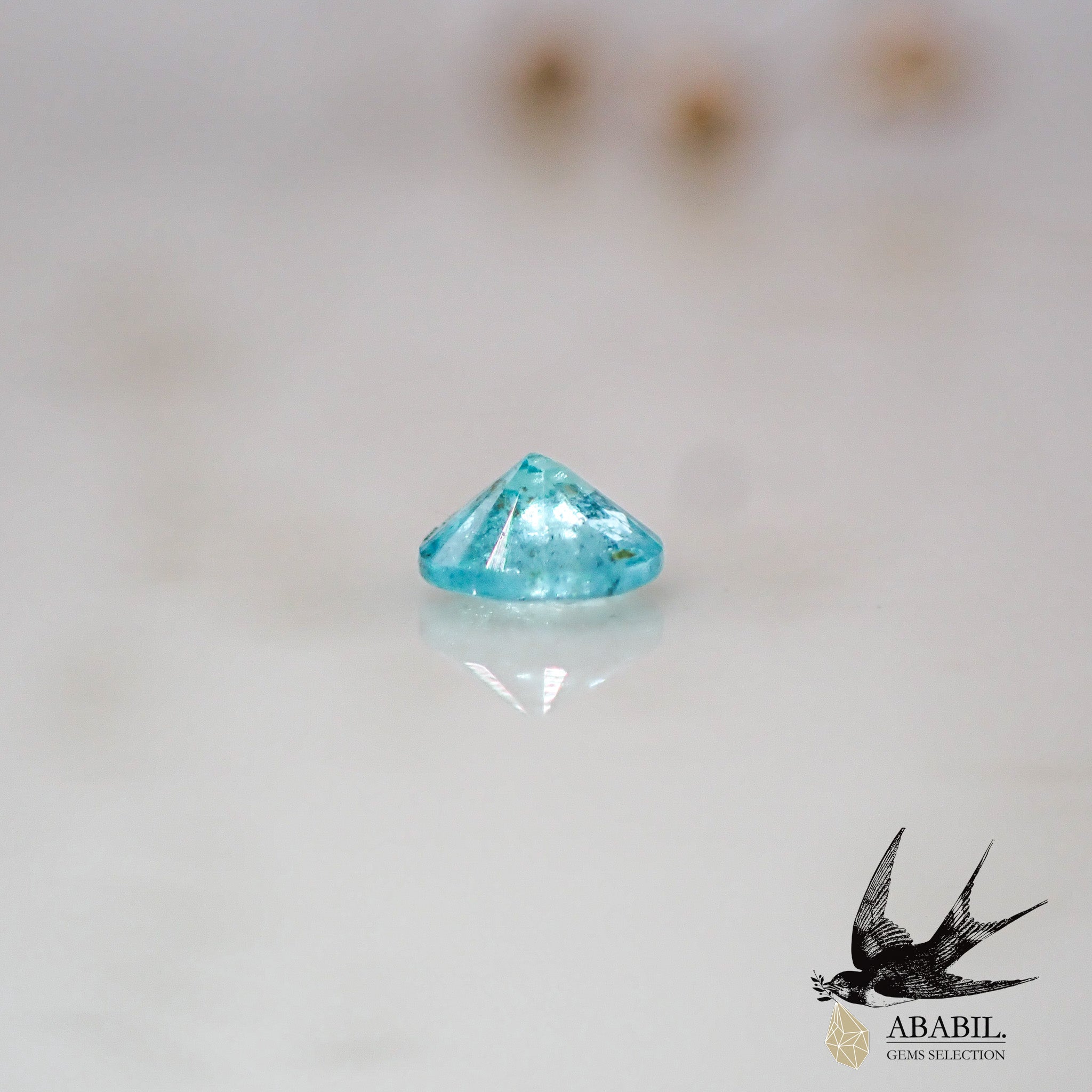 パライバトルマリン ルース 0.08ct ブラジル レアストーン ネオン