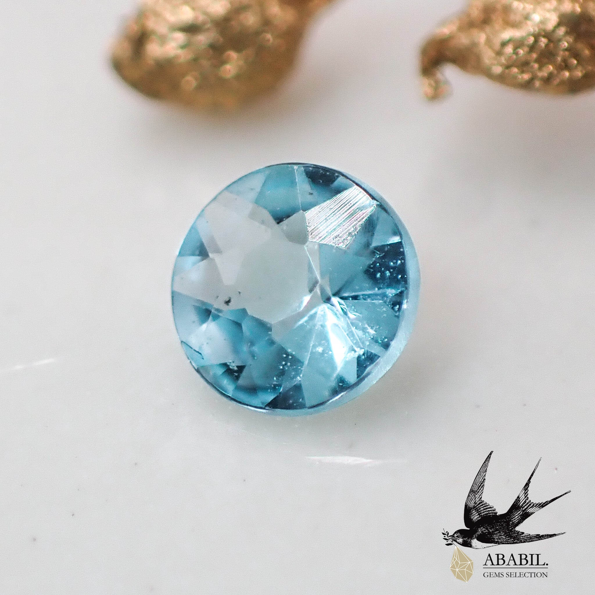 天然パライバトルマリン0.08ct【ブラジル】☆ネオンブルー、蛍光色