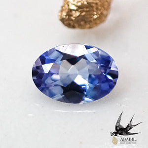 天然高品質ベニトアイト0.08ct【アメリカ】☆輝き希少石☆多色性宝石  