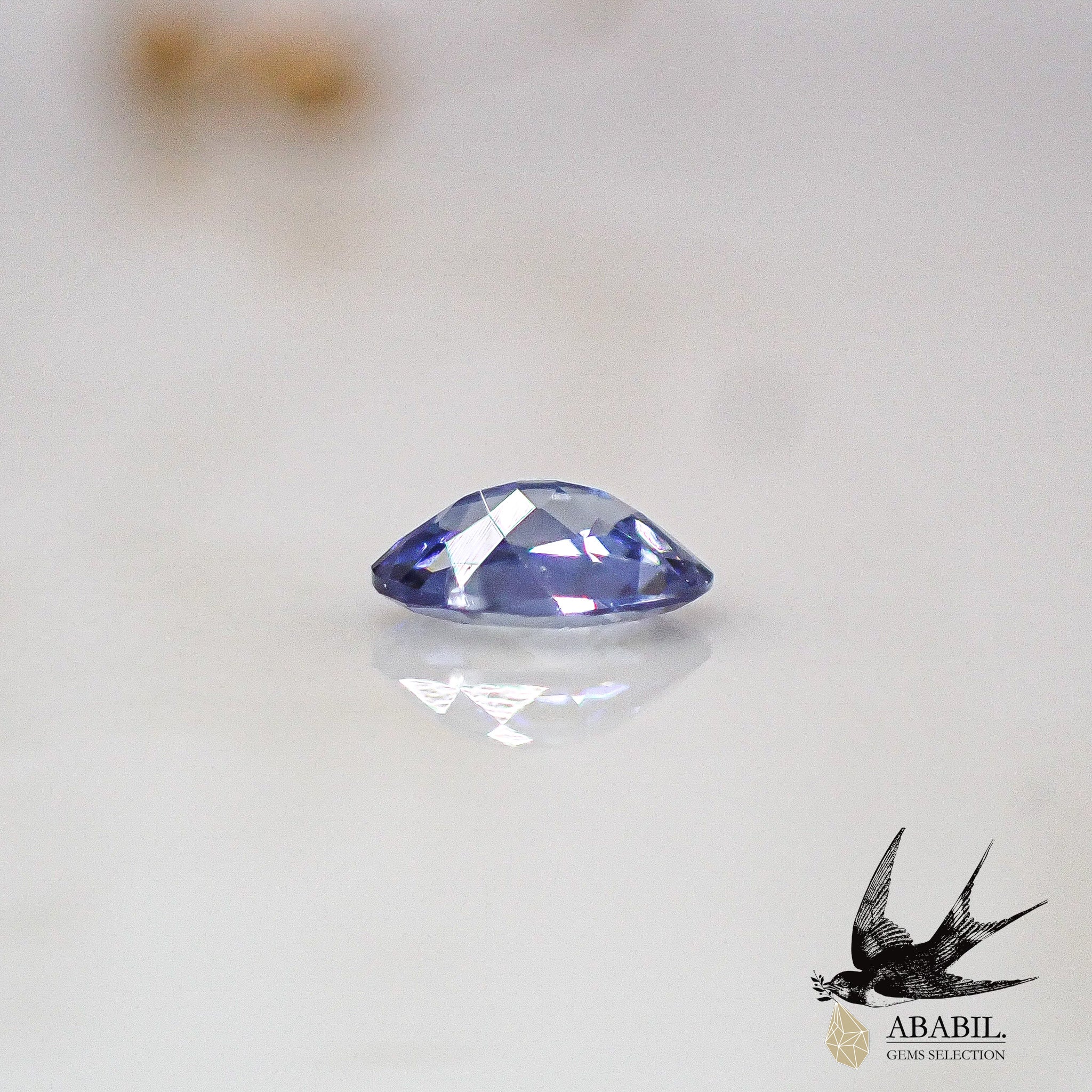 天然高品質ベニトアイト0.08ct【アメリカ】☆輝き希少石☆多色性宝石-