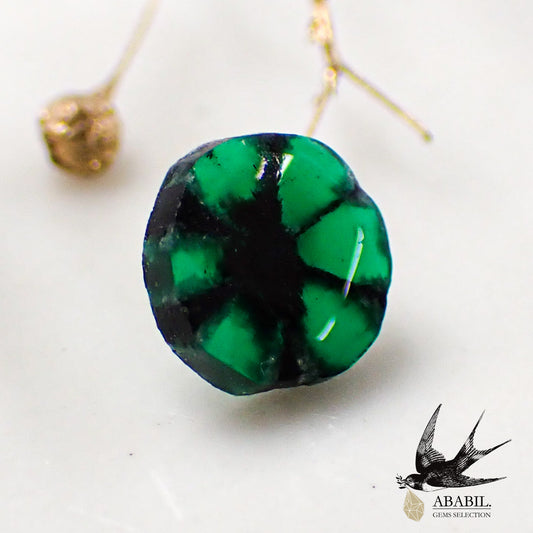 High quality trapiche emerald 0.57ct [Colombia] ★Rare high saturation and symmetry★