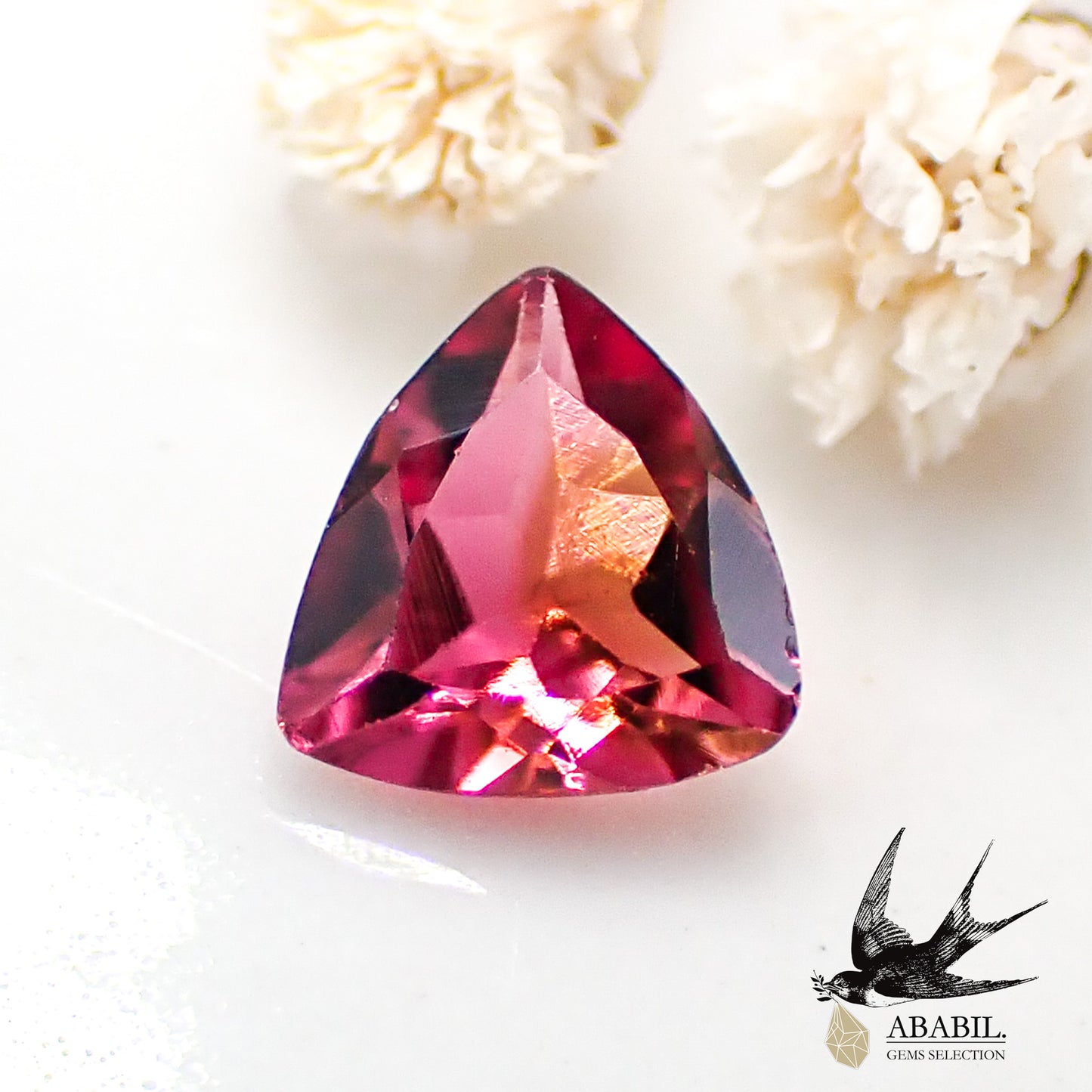 Natural bicolor tourmaline 0.39ct [Congo] ★bicolor★