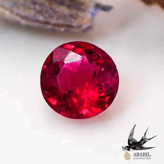 Natural red beryl 0.08ct [USA] ★ Vivid ★ High-quality rare stone ★