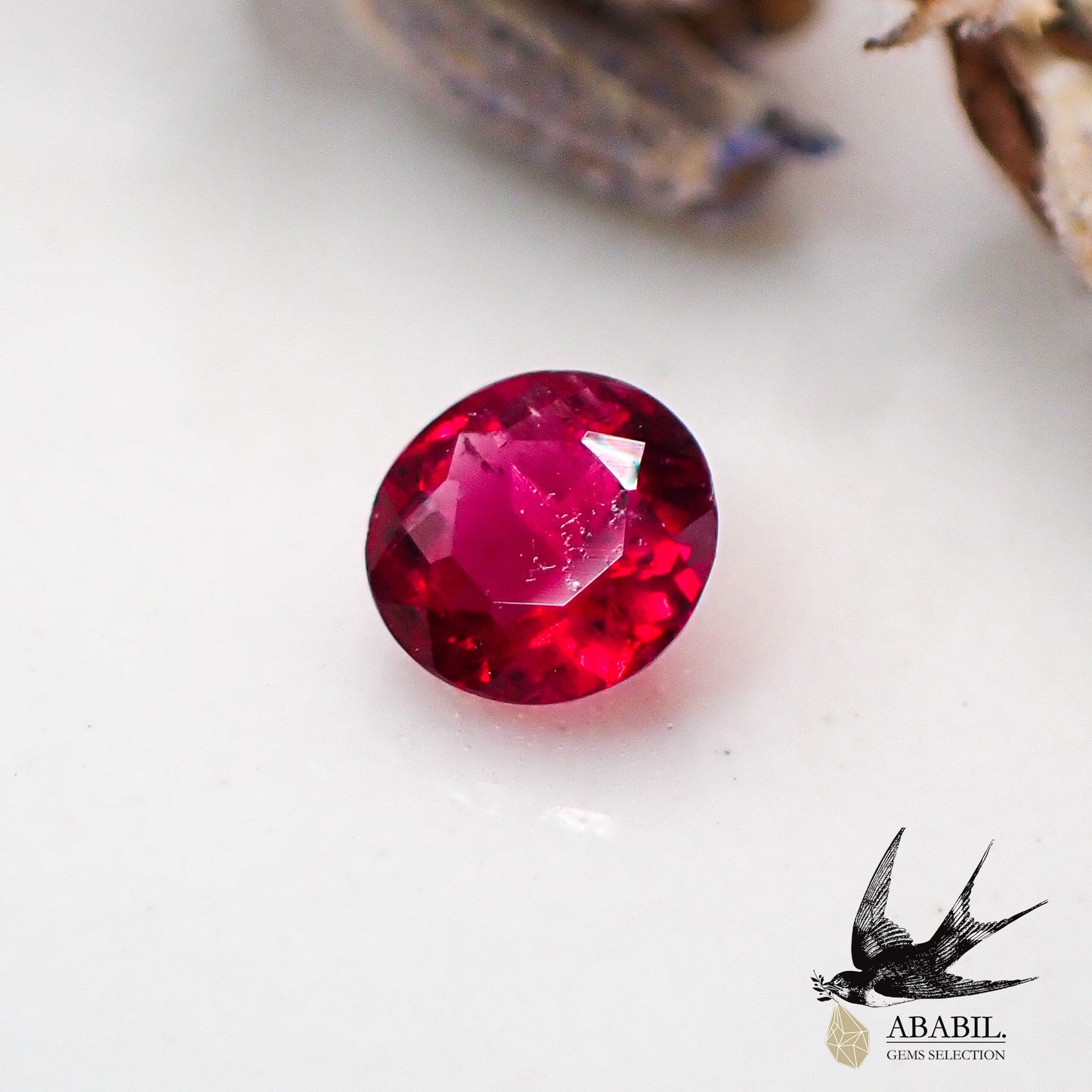 Natural red beryl 0.08ct [USA] ★ Vivid ★ High-quality rare stone ★