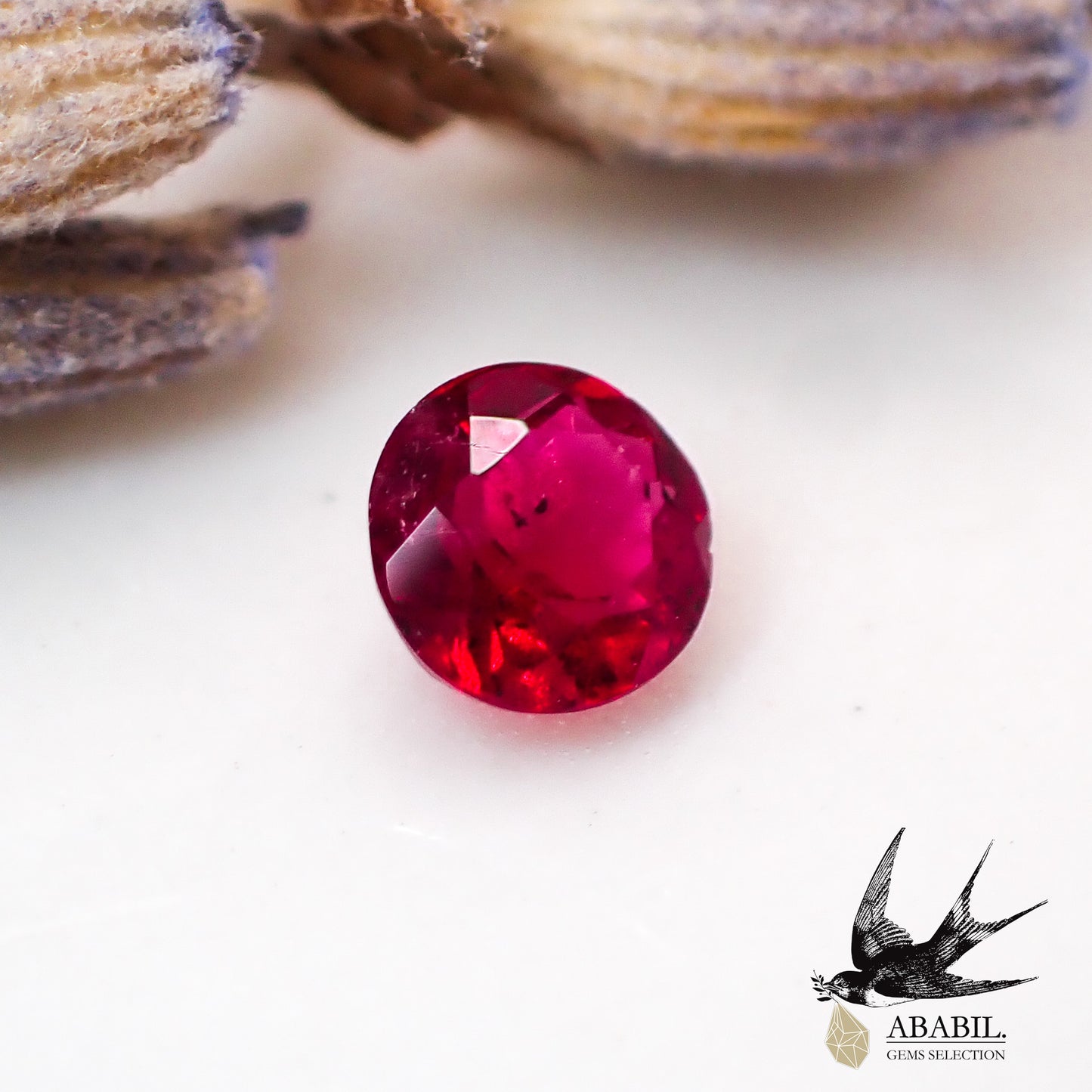 Natural red beryl 0.08ct [USA] ★ Vivid ★ High-quality rare stone ★