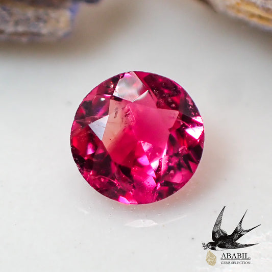 Natural red beryl 0.08ct [USA] ★ Vivid ★ Bicolor ★ High quality rare stone ★