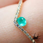 Natural Paraiba tourmaline 0.06ct [Brazil] ★Tiffany blue, fluorescent color★