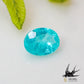 Natural Paraiba tourmaline 0.08ct [Brazil] Neon blue, fluorescent color