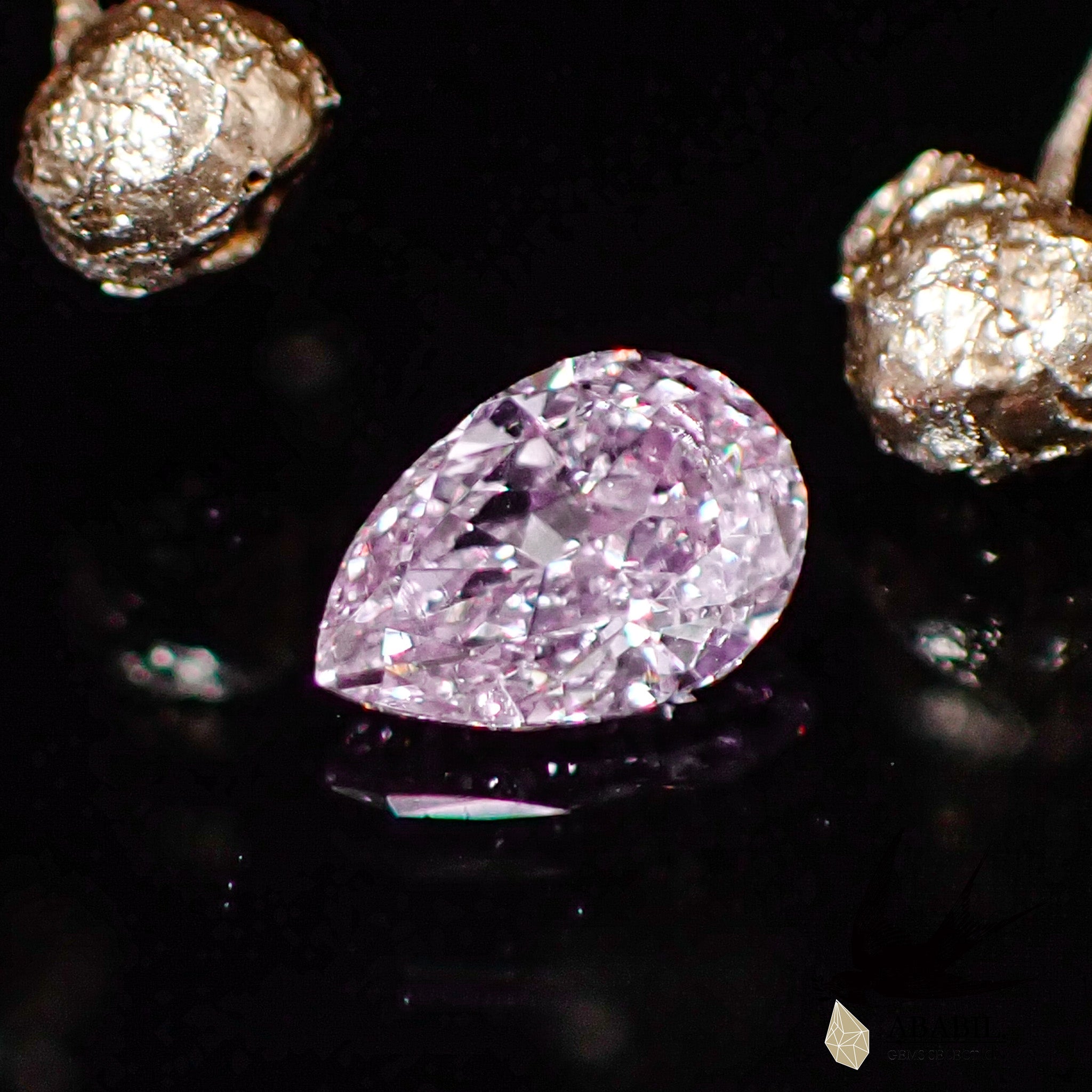 天然パープルピンクダイヤモンド0.097ct 【ロシア】☆キラキラ☆ソー 