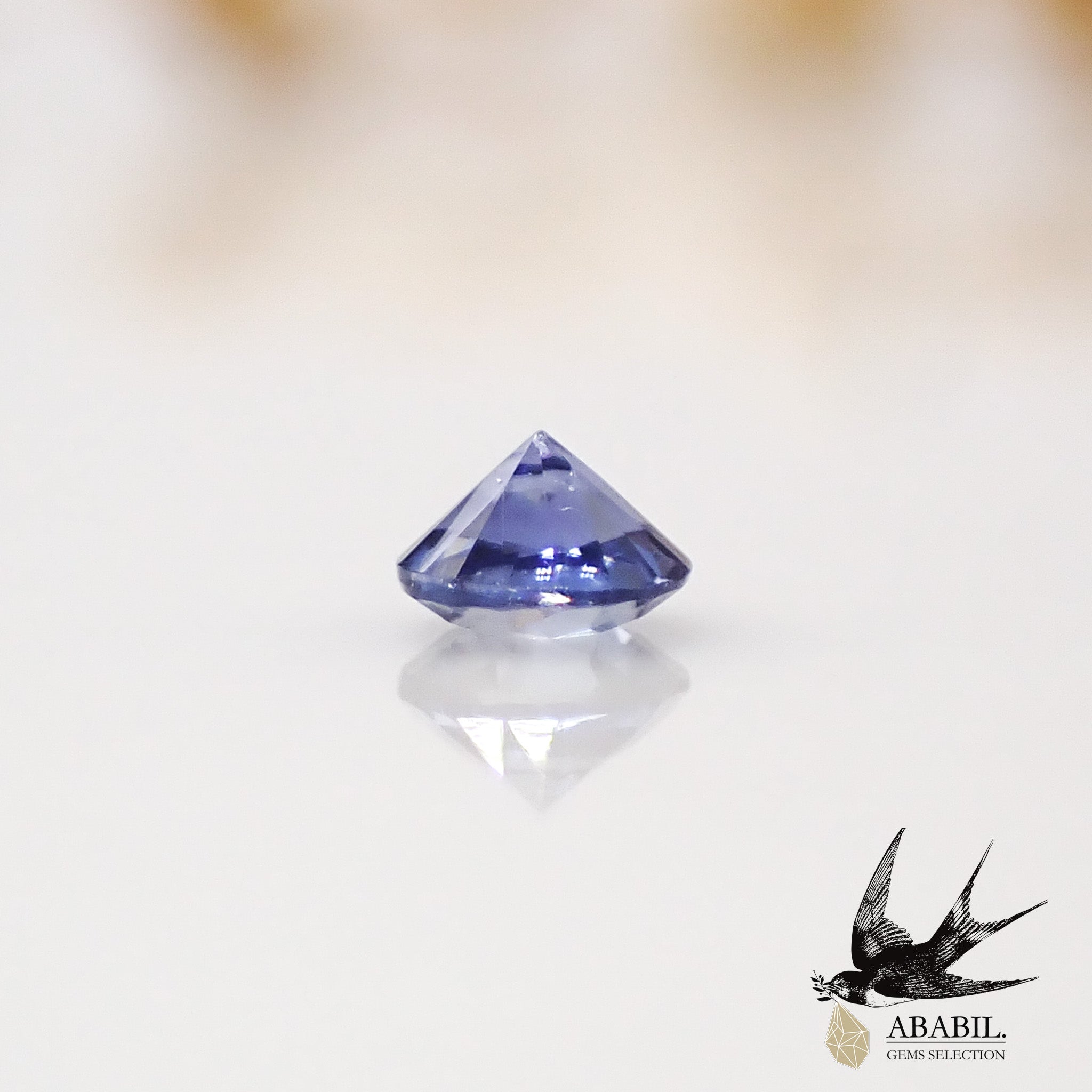 天然高品質ベニトアイト0.05ct【アメリカ】濃いめ輝き希少石多色性宝石 