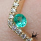 Natural Paraiba tourmaline 0.08ct [Brazil] Neon blue, fluorescent color