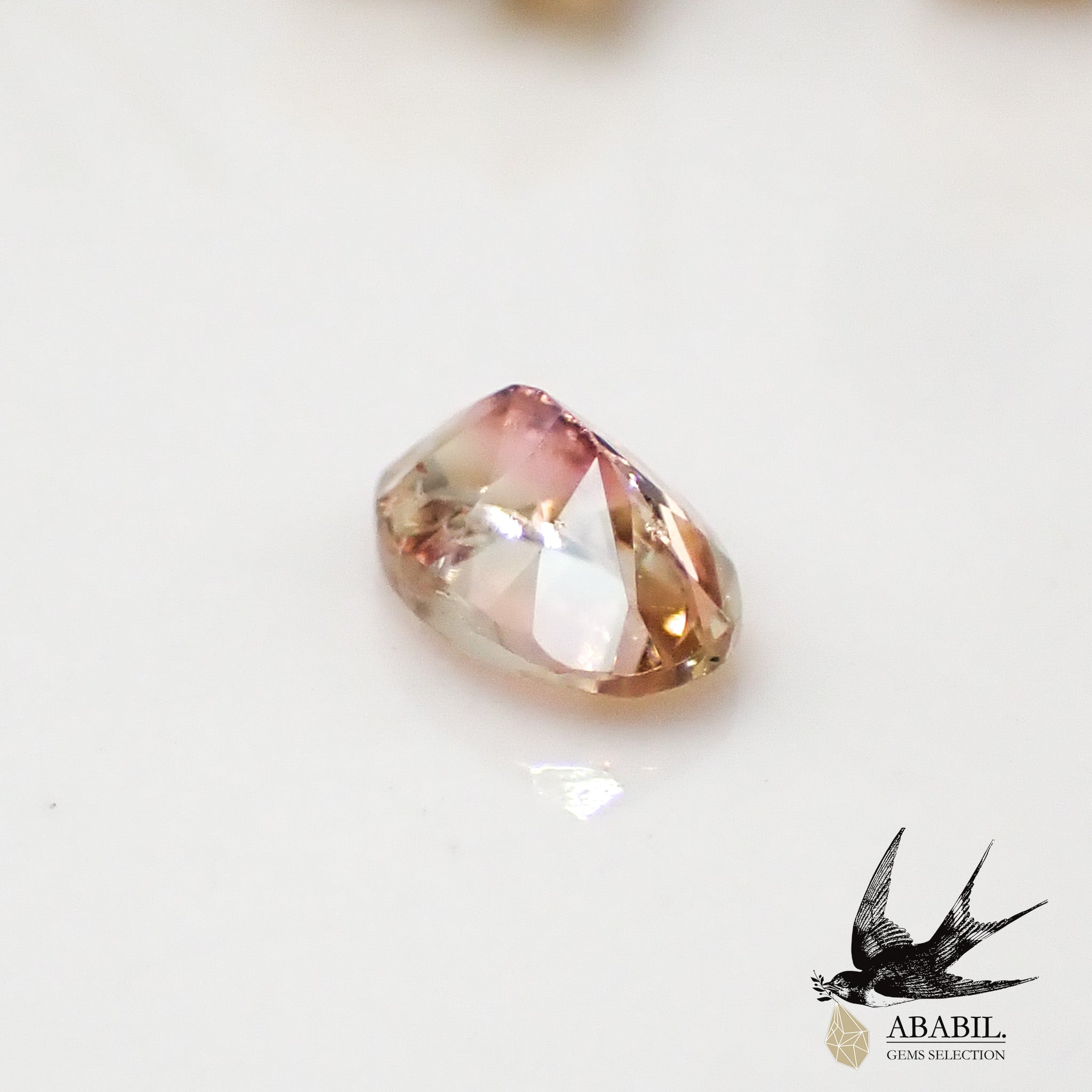 天然バイカラートルマリン0.45ct【コンゴ】☆バイカラー
