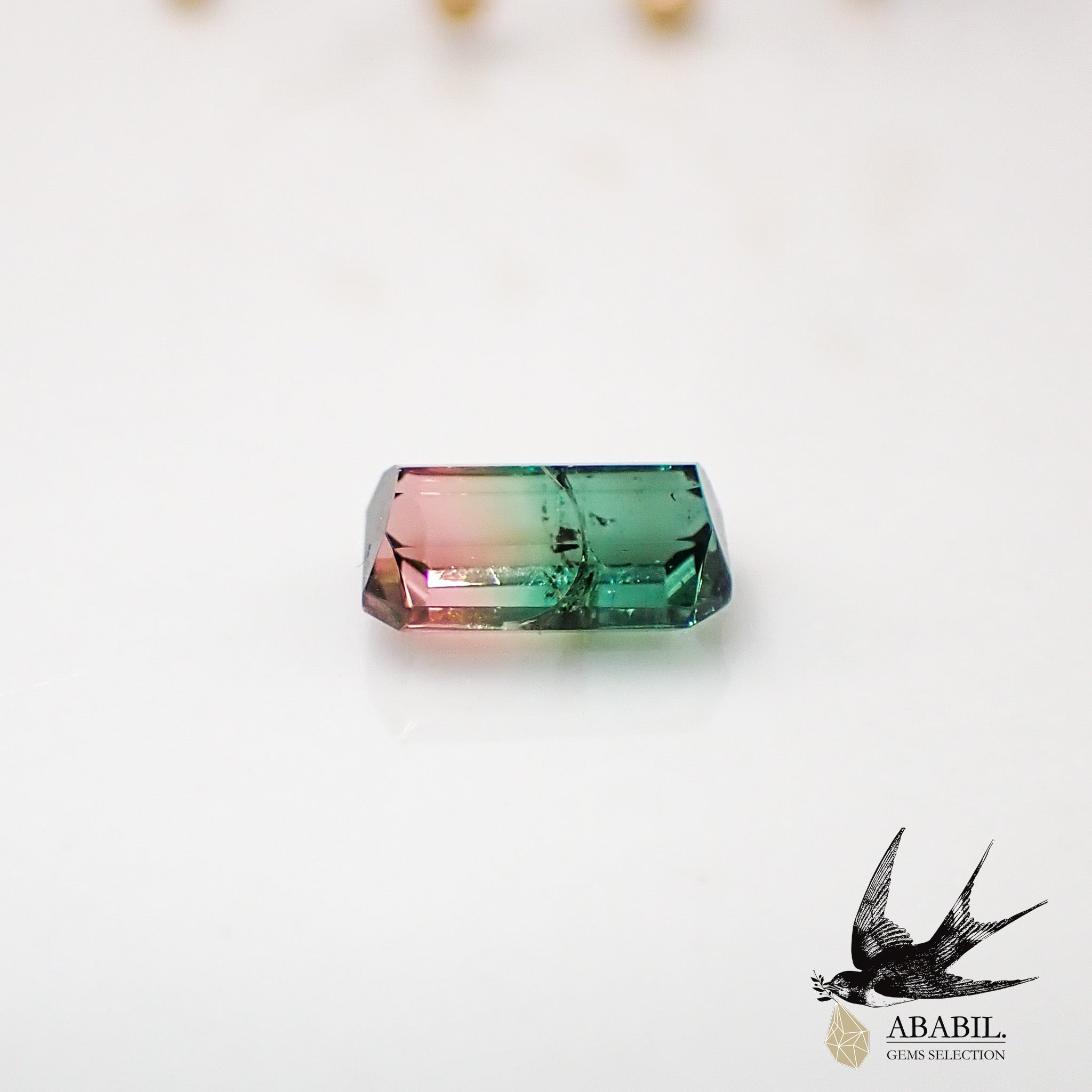 天然バイカラートルマリン1.16ct【ブラジル】☆スイカの色合い ...