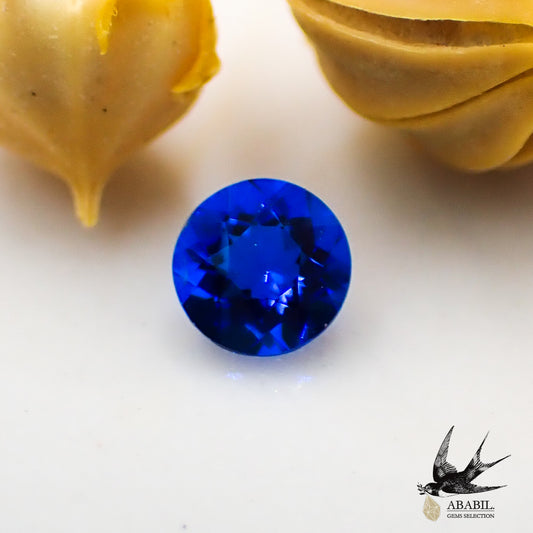Natural Hauynite 0.073ct [Germany] ★ Vivid blue ★ Neon, fluorescence 