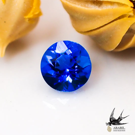 Natural Hauynite 0.082ct [Germany] ★ Vivid blue ★ Neon, fluorescence 