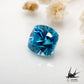 Natural blue zircon 0.970 [Cambodia] Dark vivid blue 