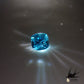 Natural blue zircon 0.970 [Cambodia] Dark vivid blue 