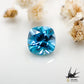 Natural blue zircon 1.001 [Cambodia] Dark vivid blue 