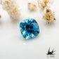 Natural blue zircon 1.001 [Cambodia] Dark vivid blue 