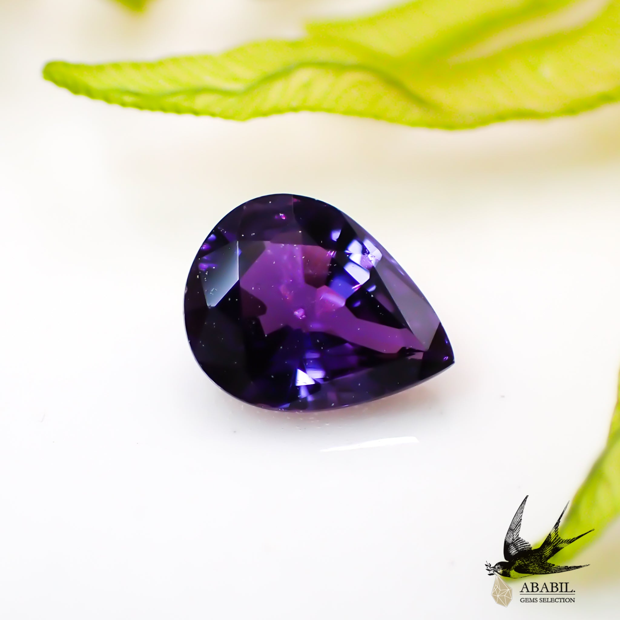 天然パープルサファイア0.331ct【スリランカ】☆綺麗な紫（非加熱可能 
