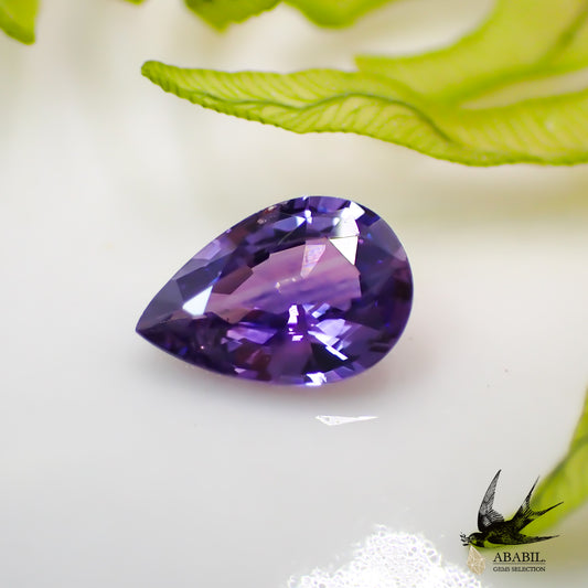 天然紫色藍寶石 0.331ct [斯里蘭卡] 美麗的紫色（非加熱可能性高） 