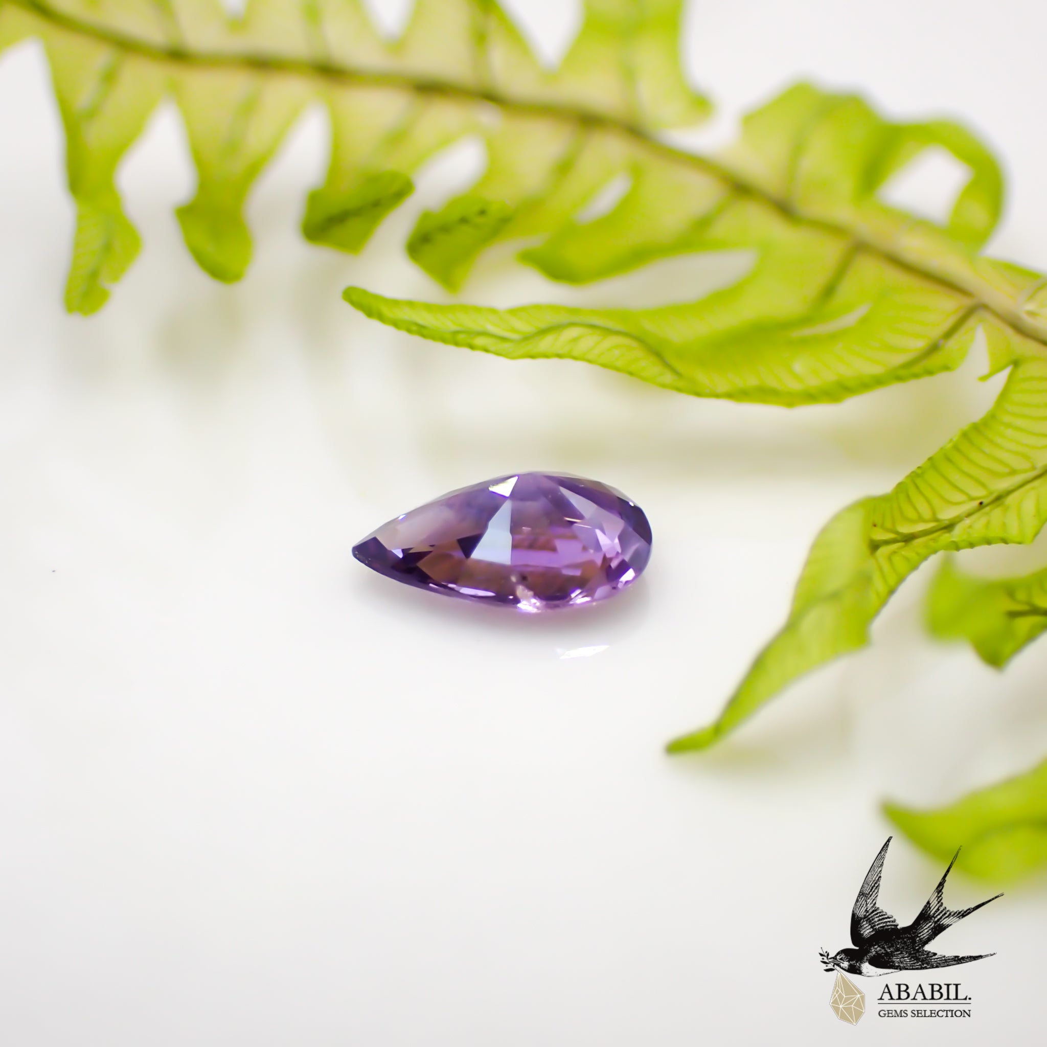 天然パープルサファイア0.331ct【スリランカ】☆綺麗な紫（非加熱可能