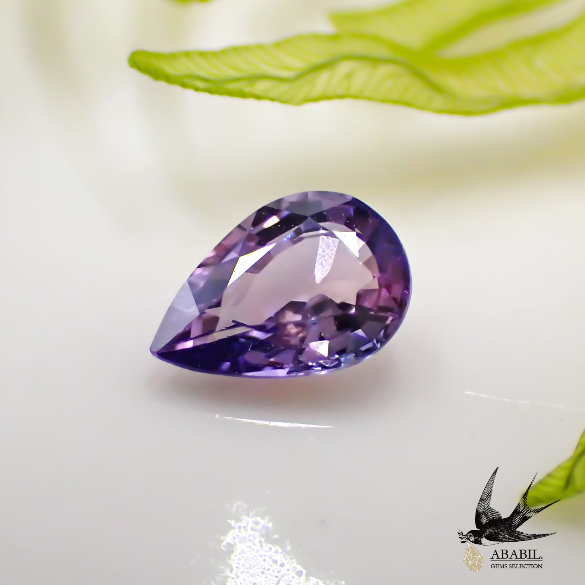 天然パープルサファイア0.435ct【スリランカ】 綺麗な紫（非加熱