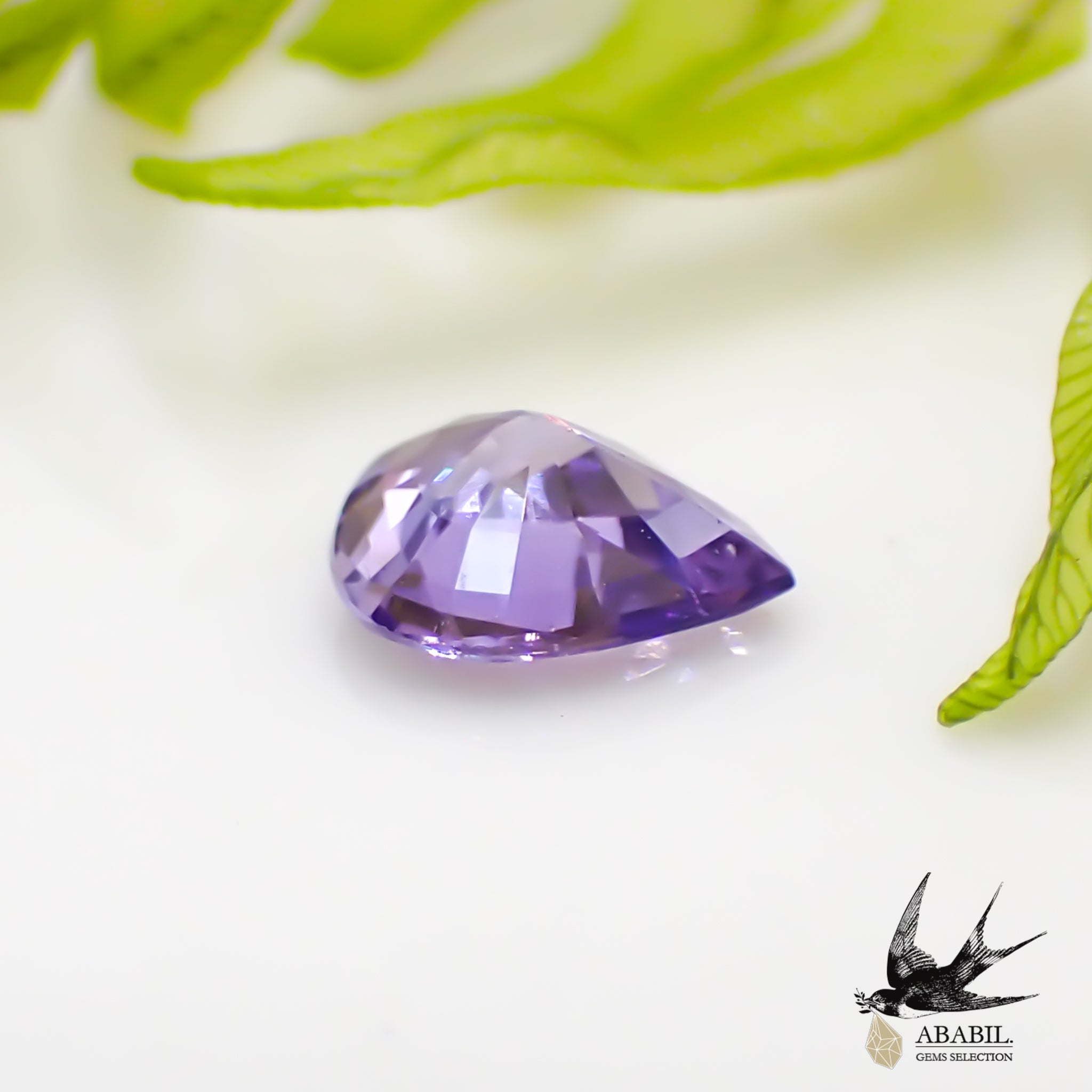 天然パープルサファイア0.487ct【スリランカ】☆綺麗な紫（非加熱可能