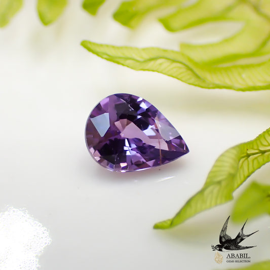 Natural purple sapphire 0.575ct [Sri Lanka] Beautiful purple (high possibility of non-heating) 