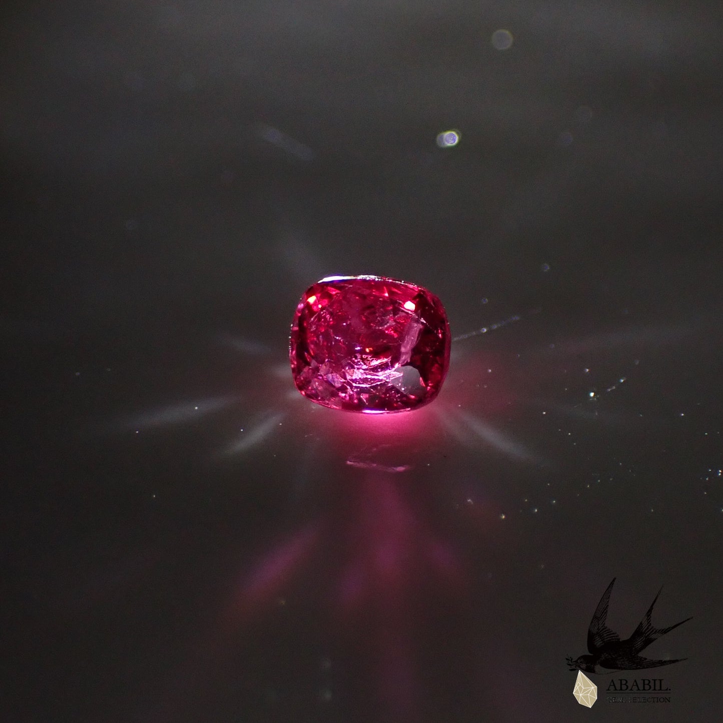 Natural red spinel 0.33ct [Burma] Specializing in gorgeous, fluorescence 