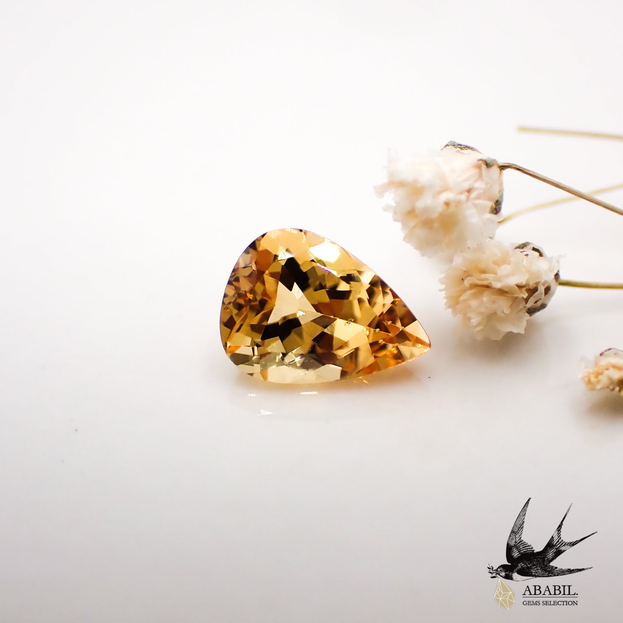 天然非加熱インペリアルトパーズ1.45ct【ブラジル】☆OHタイプシェリー 