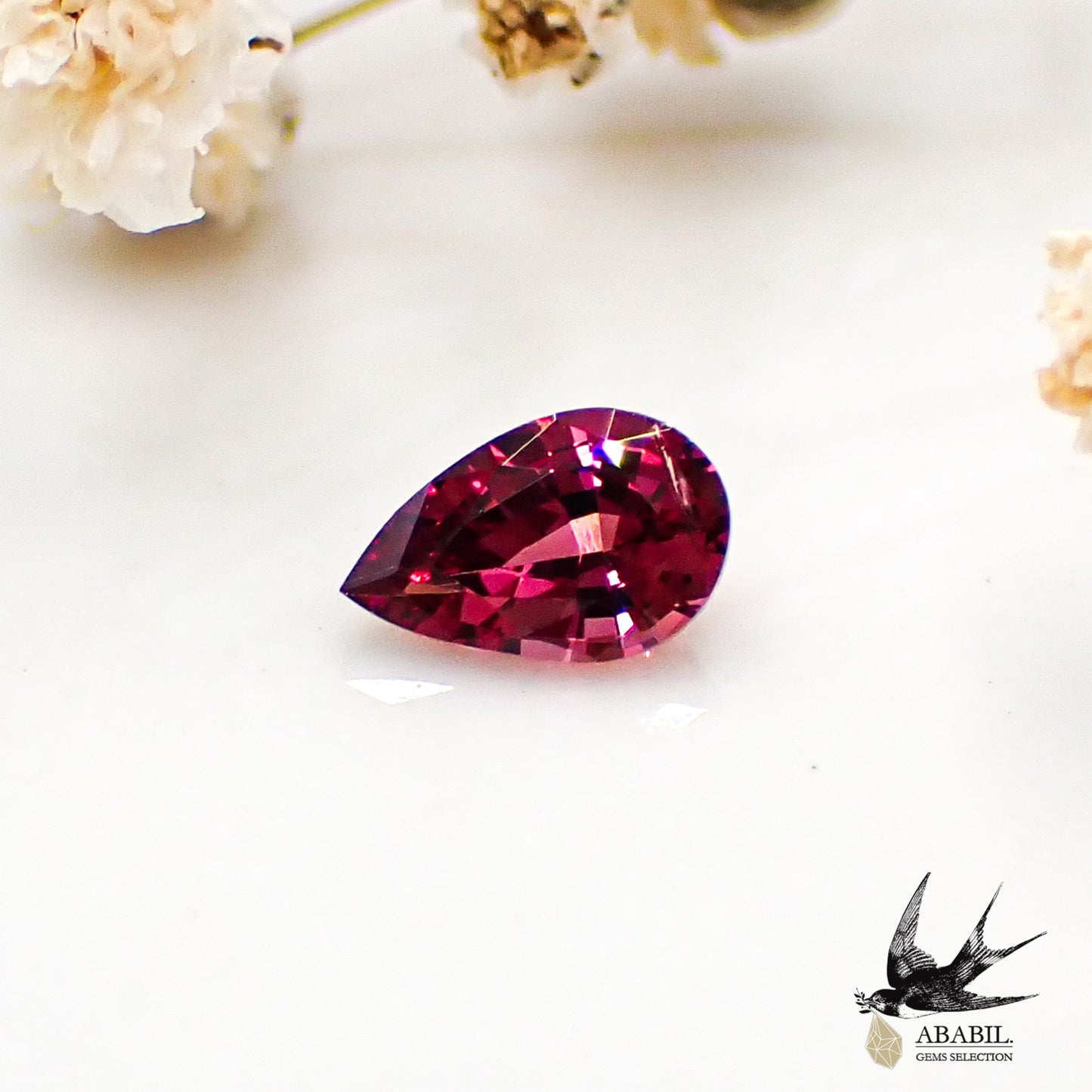 Natural red spinel 0.31ct [Sri Lanka] ★Fluorescence★ 