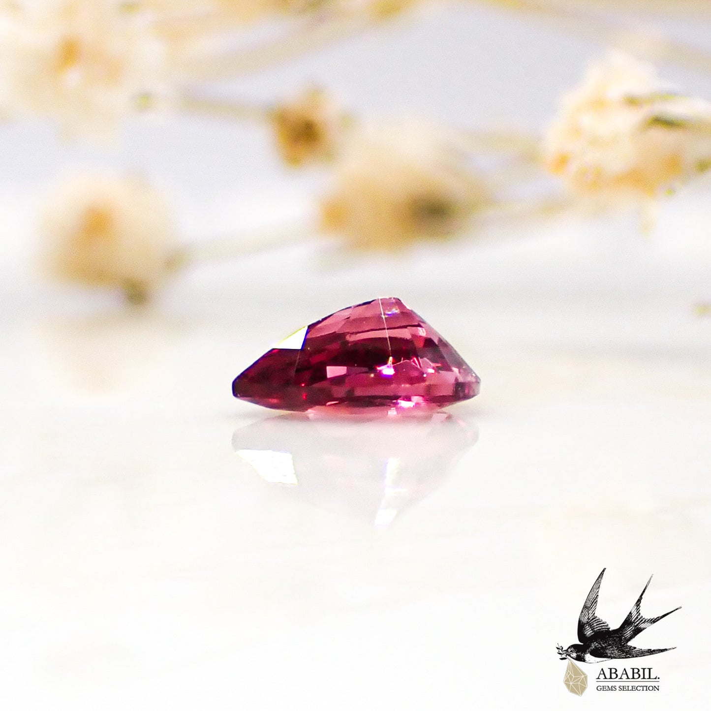 Natural red spinel 0.31ct [Sri Lanka] ★Fluorescence★ 