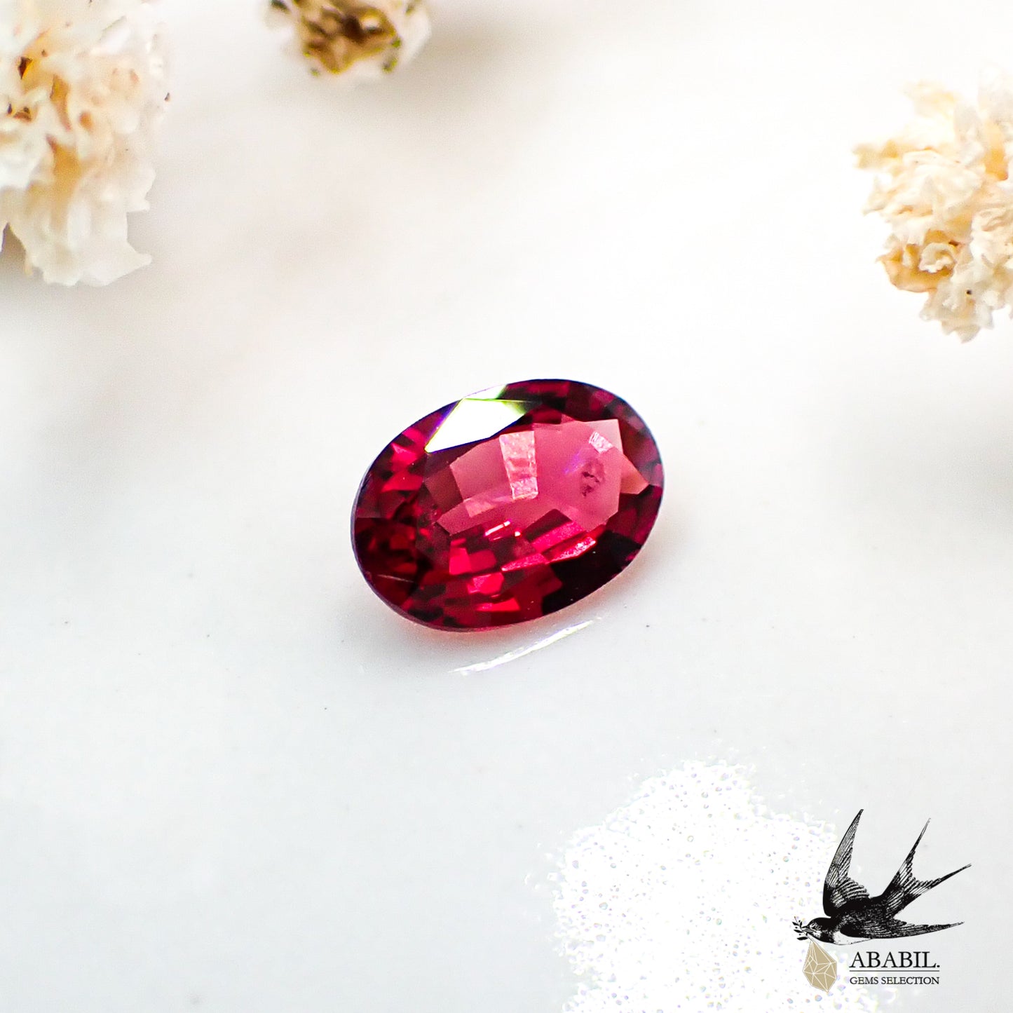 Natural red spinel 0.318ct [Sri Lanka] ★Fluorescence★ 