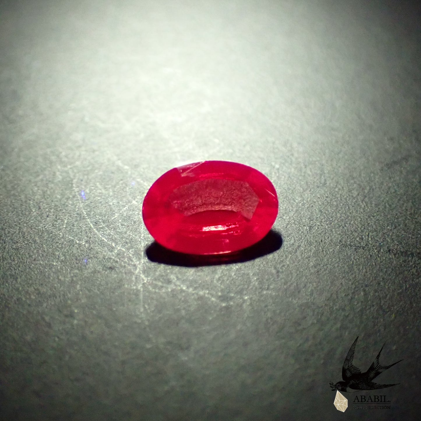 Natural red spinel 0.318ct [Sri Lanka] ★Fluorescence★ 