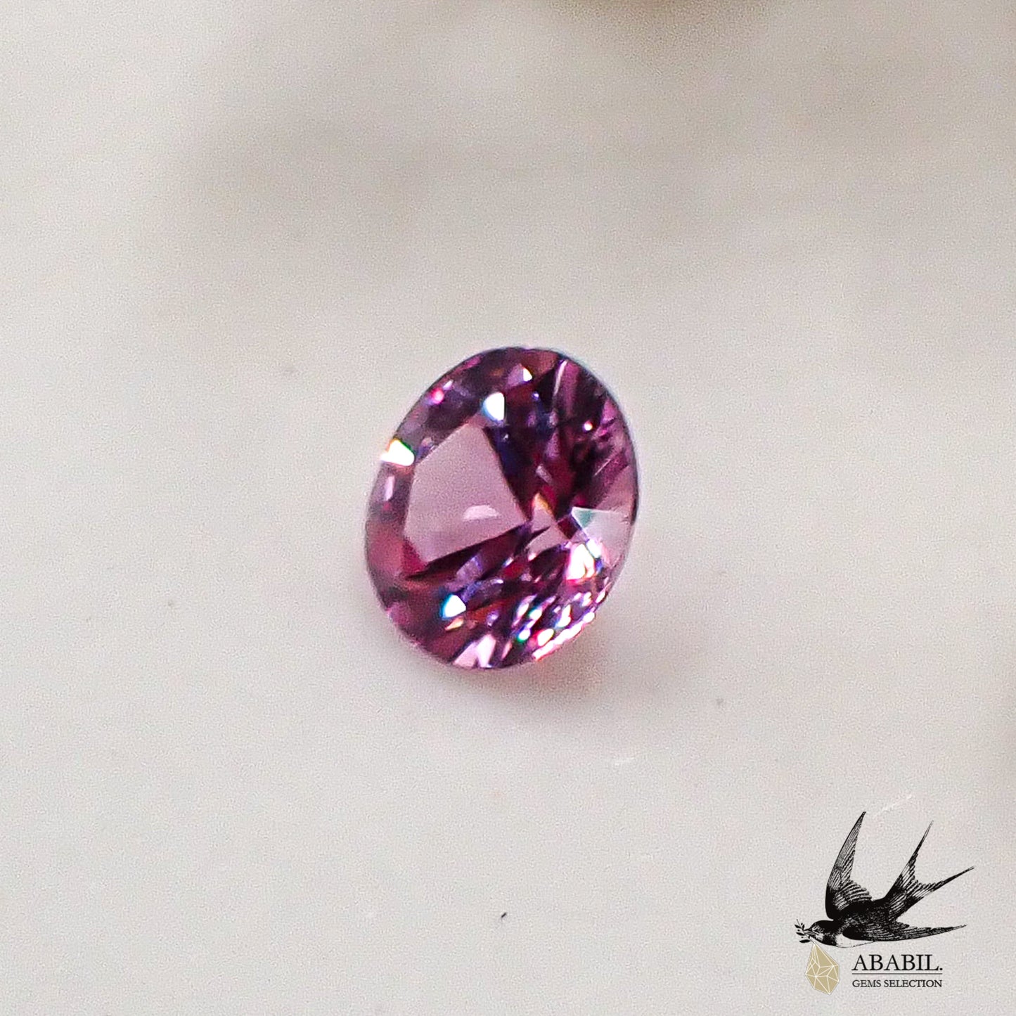 Natural pink sapphire 0.378ct [Sri Lanka] ★fluorescent corundum★ 
