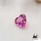 Natural pink sapphire 0.389ct [Sri Lanka] ★Heart-shaped, fluorescent, corundum★ 