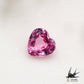 Natural pink sapphire 0.412ct [Sri Lanka] ★Heart-shaped, fluorescent, corundum★ 