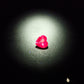 Natural pink sapphire 0.412ct [Sri Lanka] ★Heart-shaped, fluorescent, corundum★ 