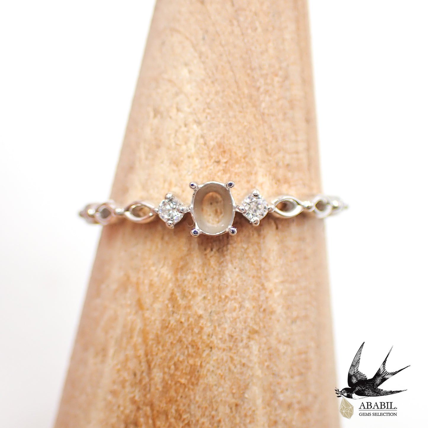 Nami・Nami【For custom-made jewelry ・Empty ring frame】RW02