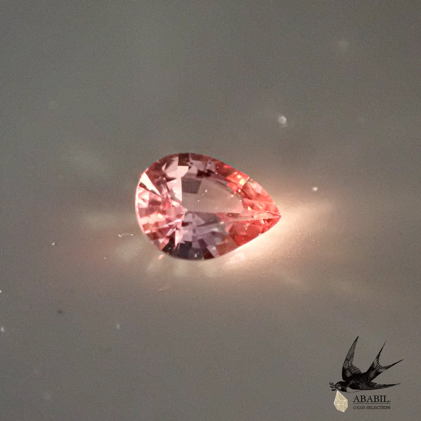 Natural padparadscha sapphire 0.090ct [Sri Lanka] ★ Specialized in brilliance ★ Fluorescence included 