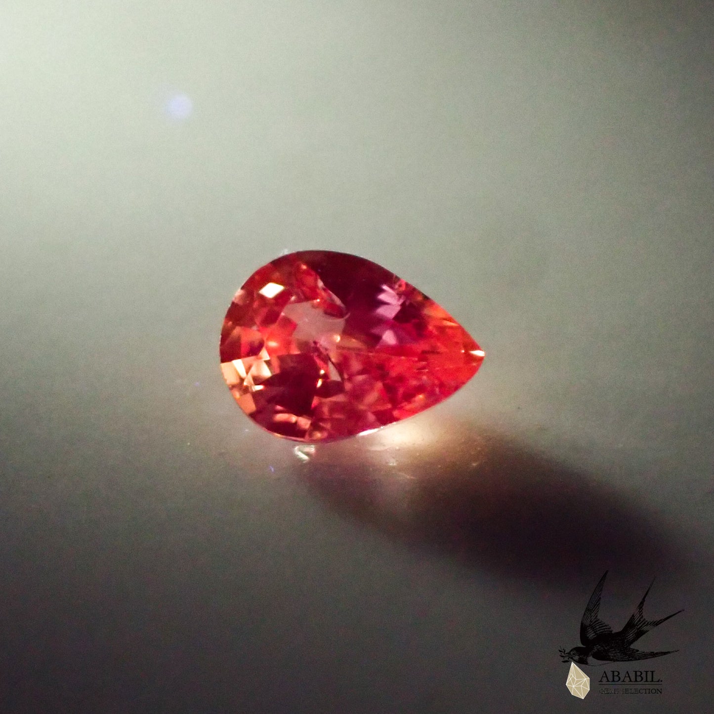 Natural padparadscha sapphire 0.093ct [Sri Lanka] ★Glow specialty ★Fluorescence included 