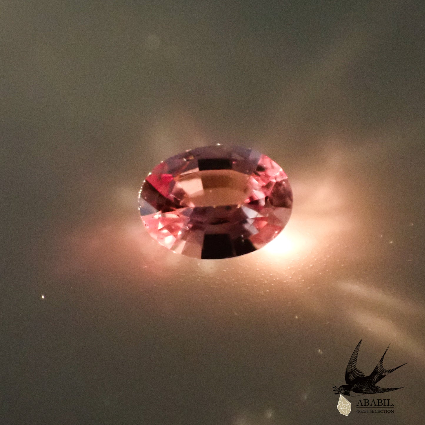 Natural padparadscha sapphire 0.097ct [Sri Lanka] ★Glow specialty ★Fluorescence included