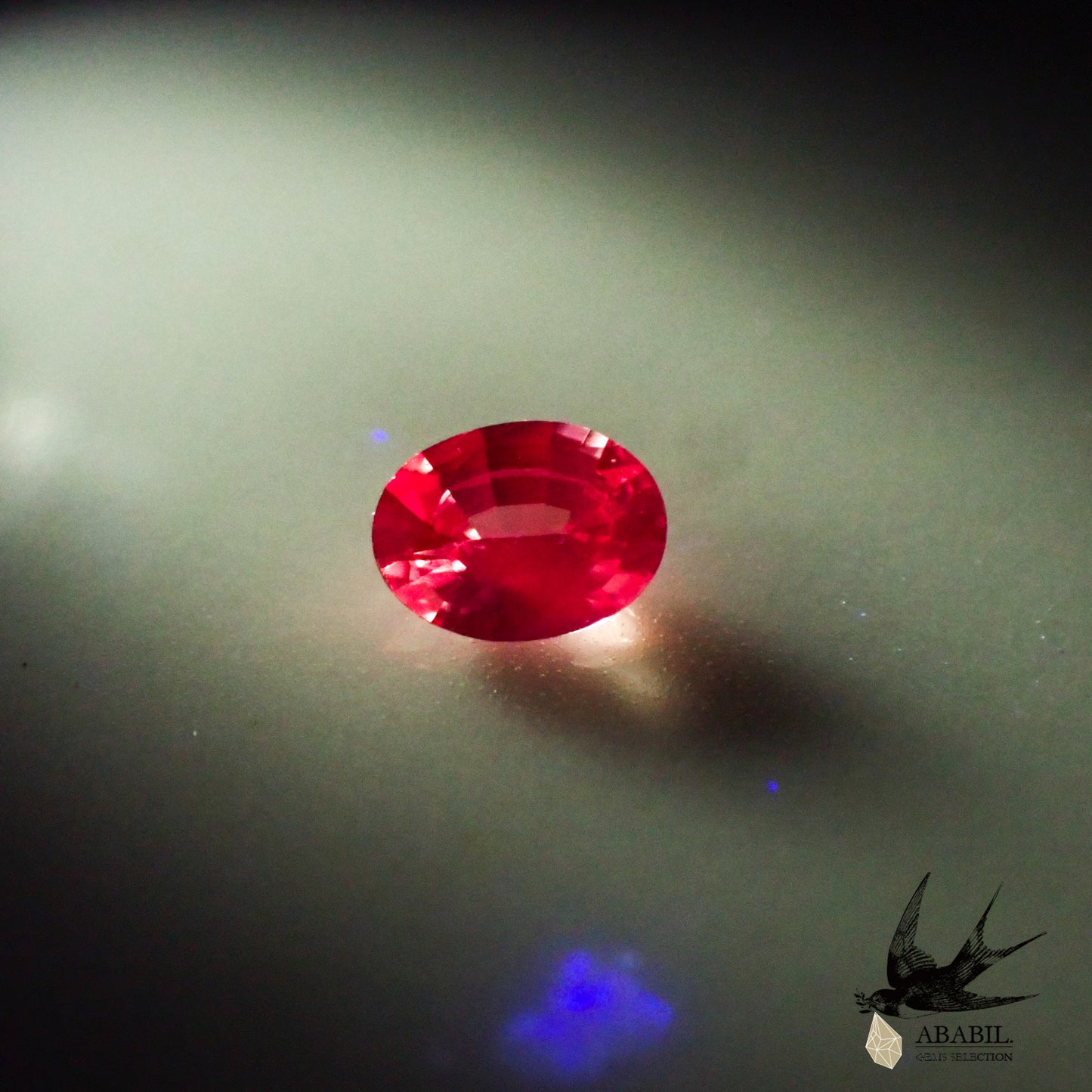 Natural padparadscha sapphire 0.097ct [Sri Lanka] ★Glow specialty ★Fluorescence included