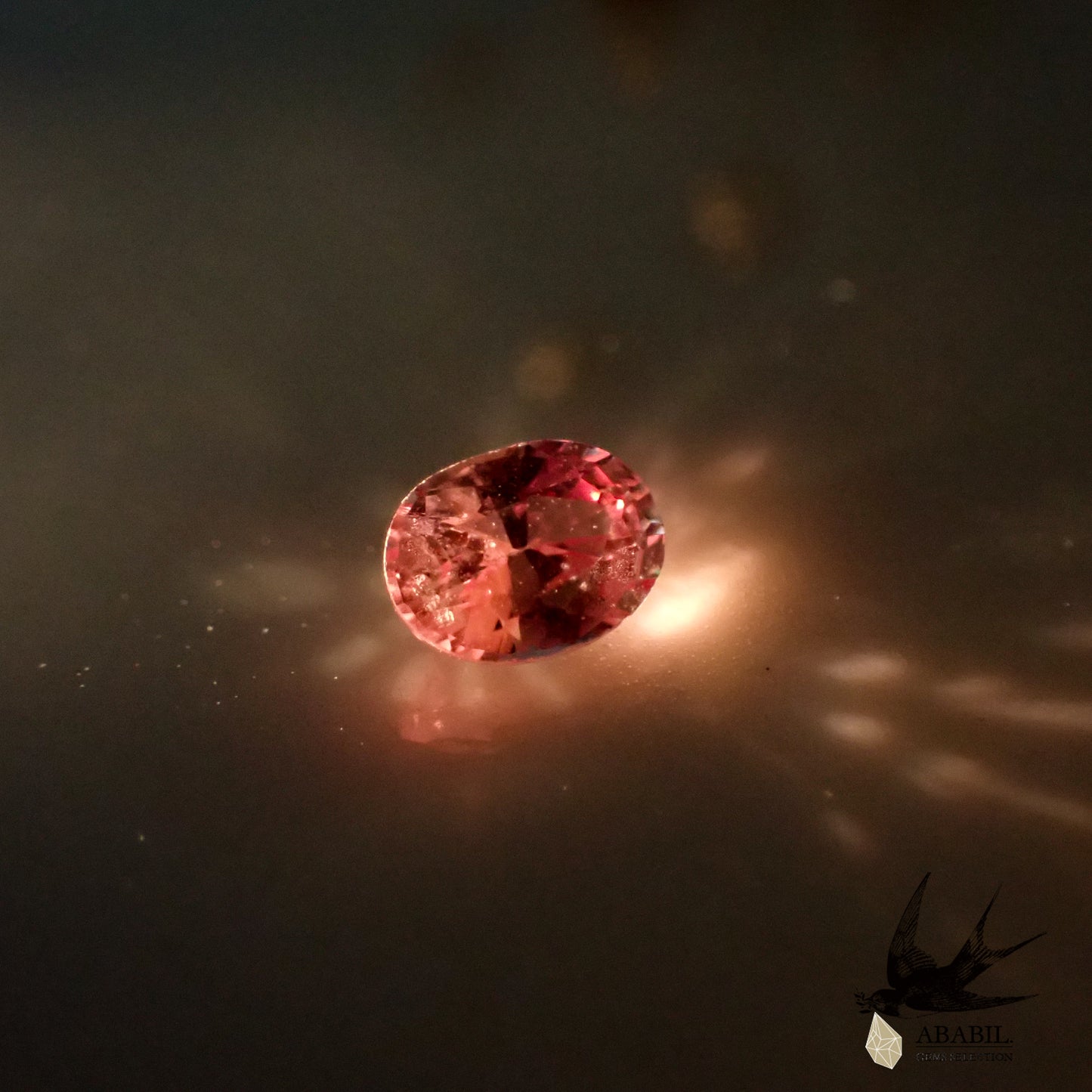 Natural padparadscha sapphire 0.324ct [Sri Lanka] ★Glow specialty ★Fluorescence included 