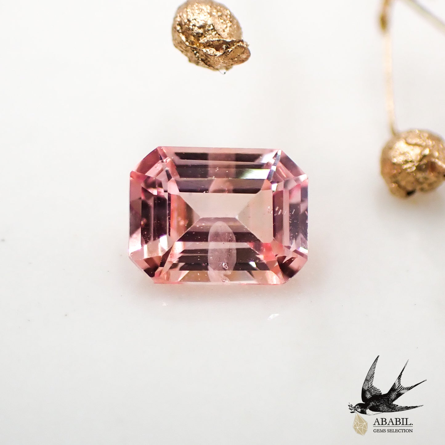 Natural padparadscha sapphire 0.350ct [Sri Lanka] ★Glow specialty ★Fluorescence included 