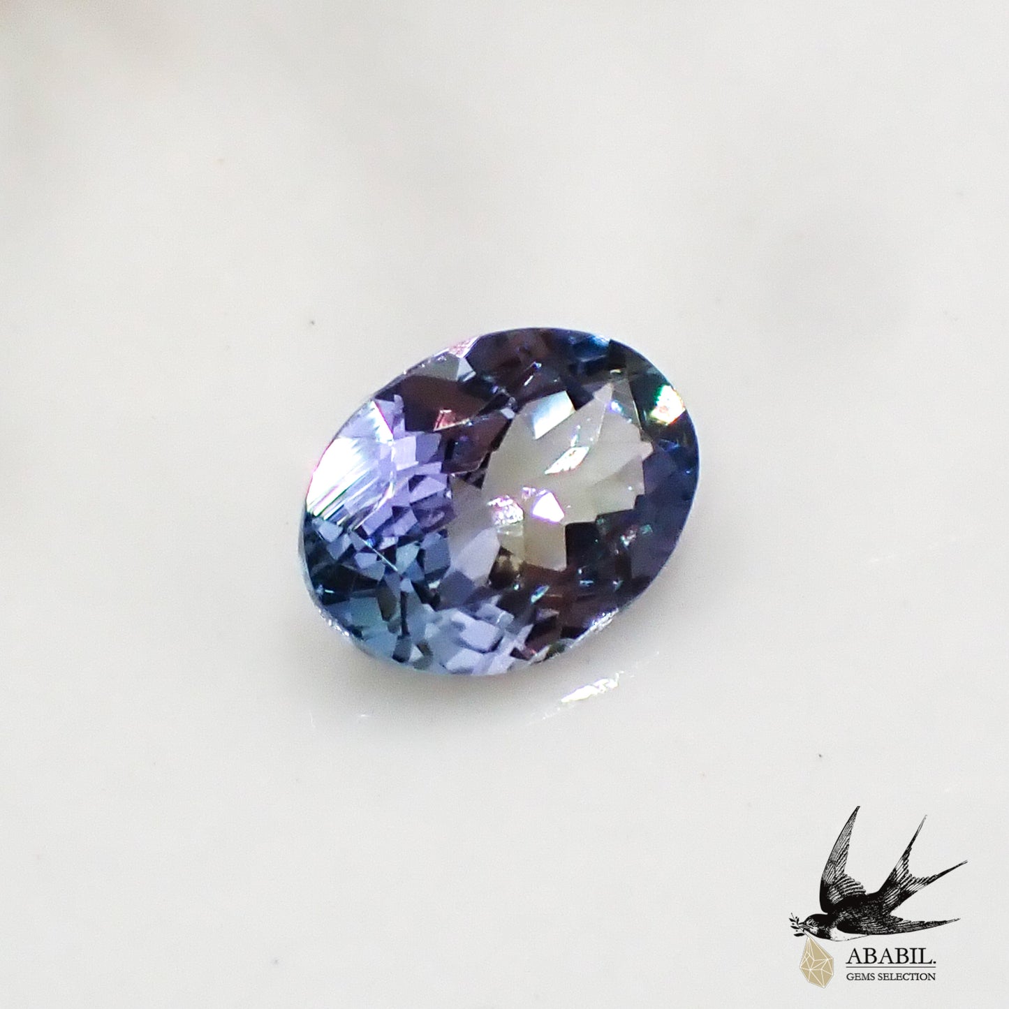 Natural bicolor tanzanite (zoisite) 1.247ct [Tanzania] ★ multicolor gems ★ 